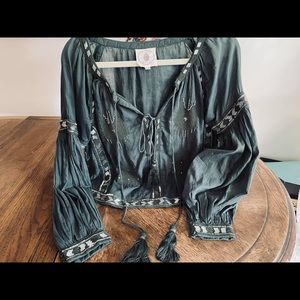 Muche Muchette embellished sleeved blouse